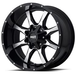 MO970 Gloss Gray-Gloss Black Wheel 20"x9" 94-18 Dodge Ram 1500